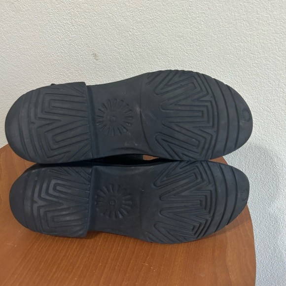 UGG Romely Short Buckle Women’s Size 7.5 Black Suede Ankle Boot Fur Wool Plush - Picture 8 of 9